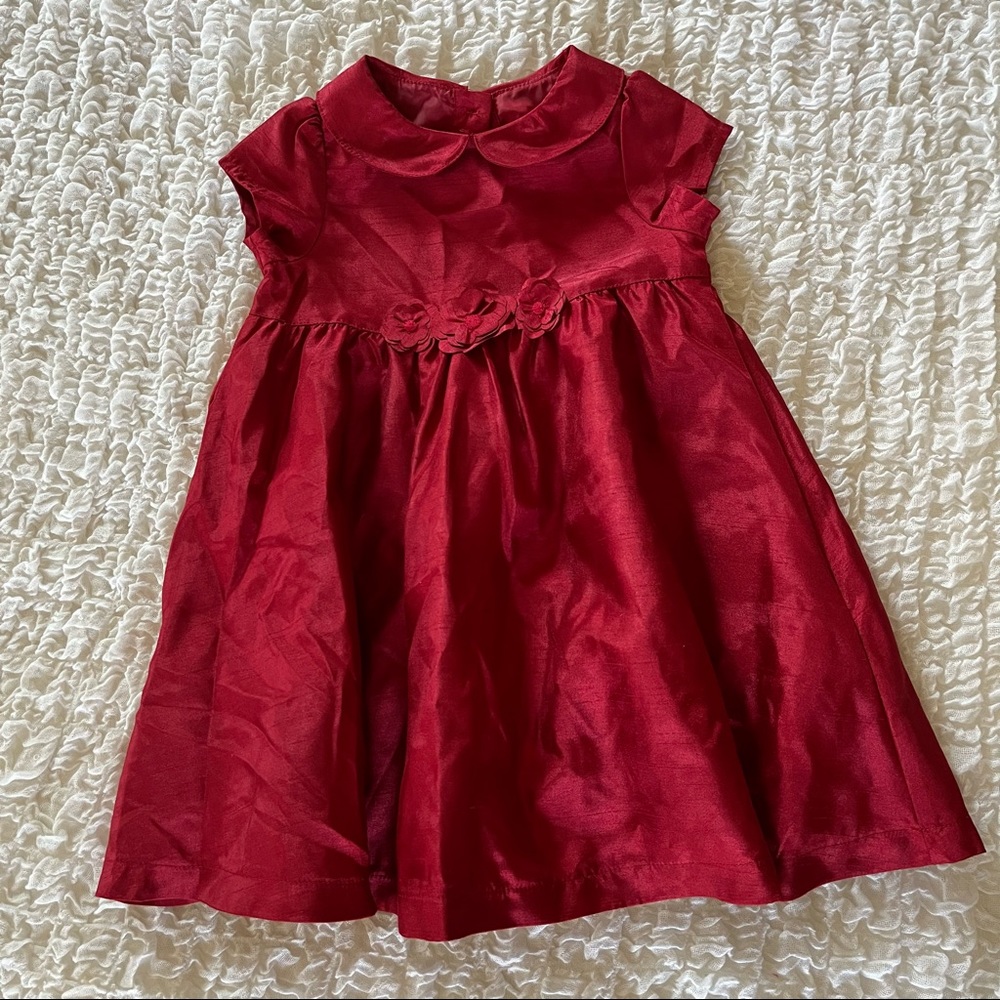 Red Christmas dress size 18- 24 months